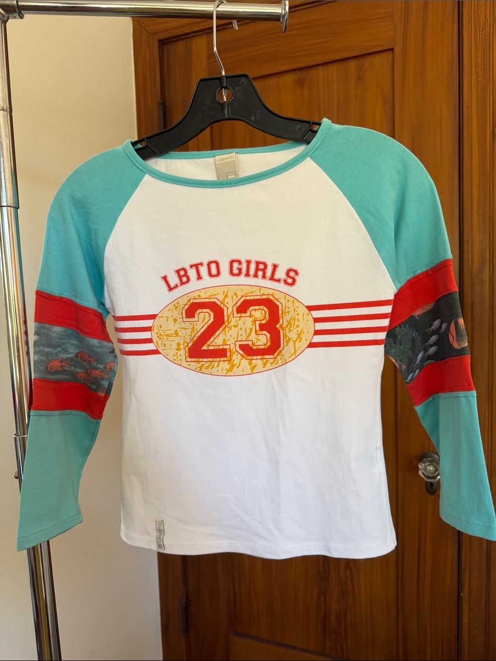 Vintage LIBERTO 3/4 sleeve top Y2K